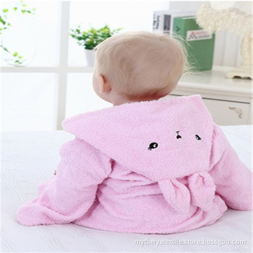 Fashion Comfortable Wholesale Heated 100% Cotton Bathrobe With Hood